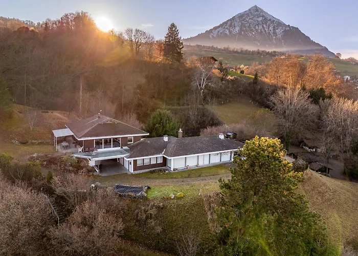 2 With And Mountain View 15 Minutes To Interlaken Spiez